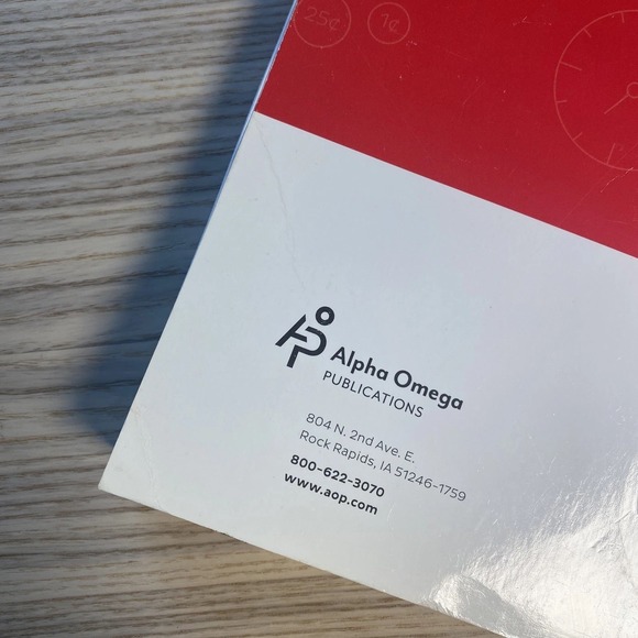 Alpha Omega Math Homeschool Curriculum Kindergarten Lifepacs Christian - Picture 3 of 16